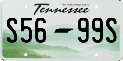 TN license plate S5699S