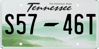 TN license plate S5746T