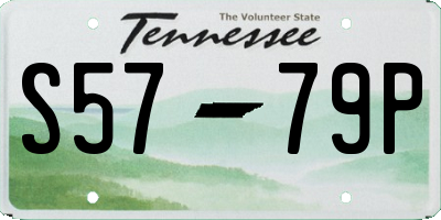 TN license plate S5779P
