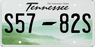TN license plate S5782S
