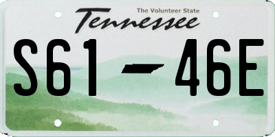 TN license plate S6146E