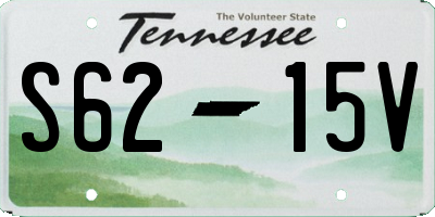 TN license plate S6215V