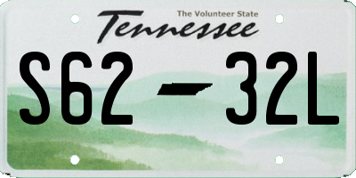 TN license plate S6232L