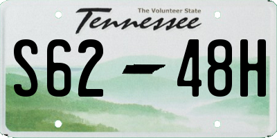 TN license plate S6248H