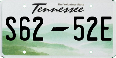 TN license plate S6252E