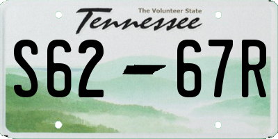TN license plate S6267R