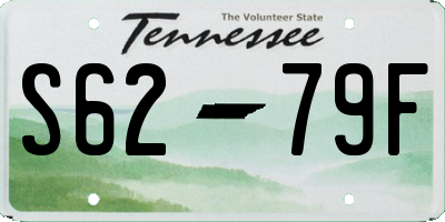 TN license plate S6279F