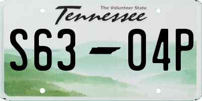 TN license plate S6304P