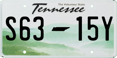 TN license plate S6315Y