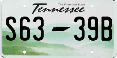 TN license plate S6339B