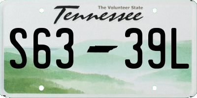 TN license plate S6339L
