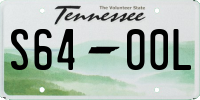 TN license plate S6400L