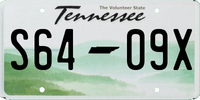 TN license plate S6409X
