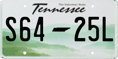 TN license plate S6425L