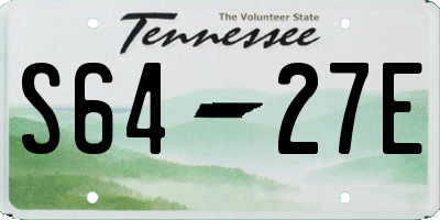 TN license plate S6427E