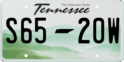 TN license plate S6520W