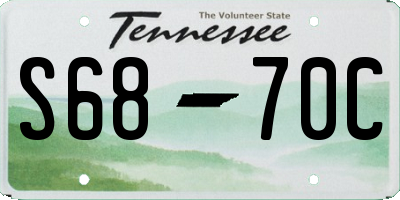 TN license plate S6870C