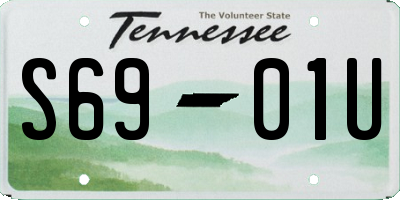 TN license plate S6901U
