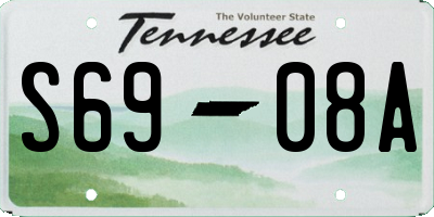 TN license plate S6908A