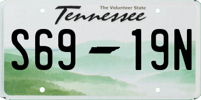TN license plate S6919N