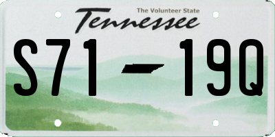 TN license plate S7119Q