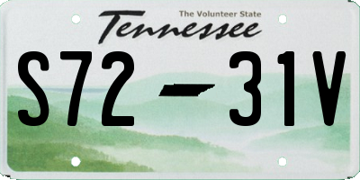 TN license plate S7231V
