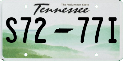 TN license plate S7277I