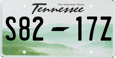 TN license plate S8217Z