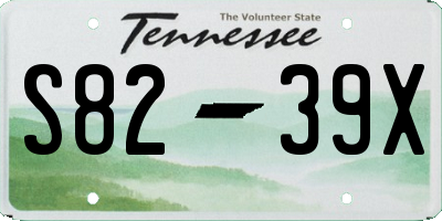 TN license plate S8239X