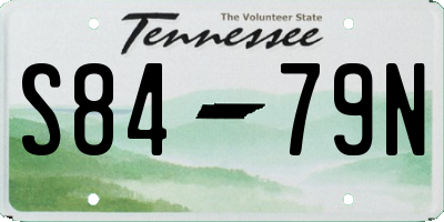 TN license plate S8479N