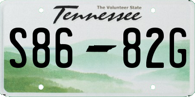TN license plate S8682G