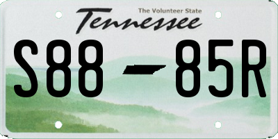 TN license plate S8885R