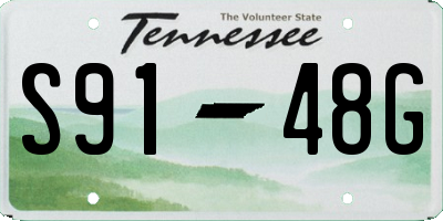 TN license plate S9148G