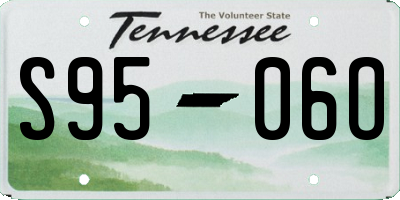 TN license plate S9506O