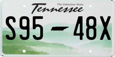 TN license plate S9548X