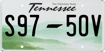 TN license plate S9750V