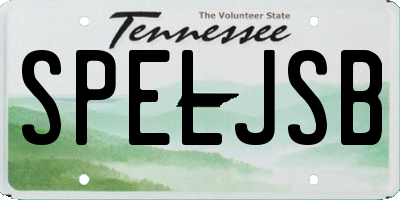 TN license plate SPELJSB