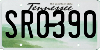 TN license plate SR0390