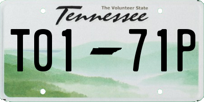 TN license plate T0171P