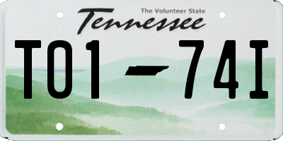 TN license plate T0174I