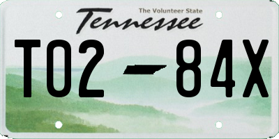 TN license plate T0284X