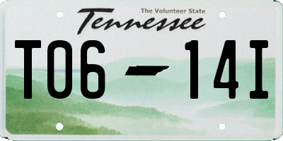 TN license plate T0614I