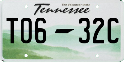 TN license plate T0632C