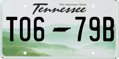 TN license plate T0679B