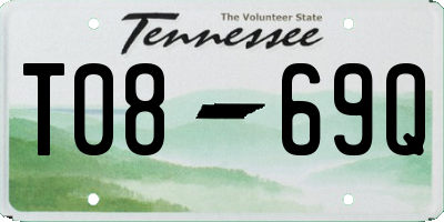 TN license plate T0869Q