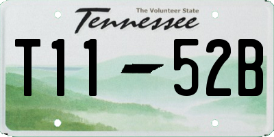 TN license plate T1152B