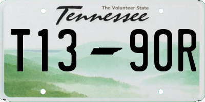 TN license plate T1390R