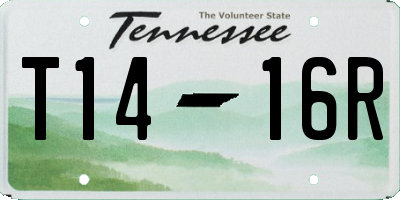 TN license plate T1416R
