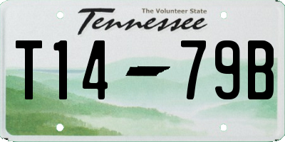 TN license plate T1479B