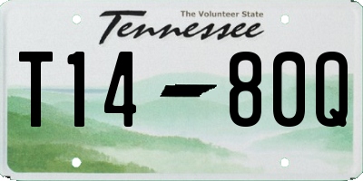 TN license plate T1480Q